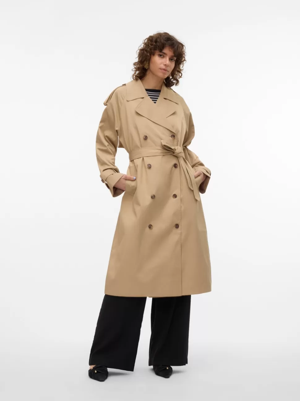 Jackor^VERO MODA VMJEWEL Trenchcoat Cornstalk