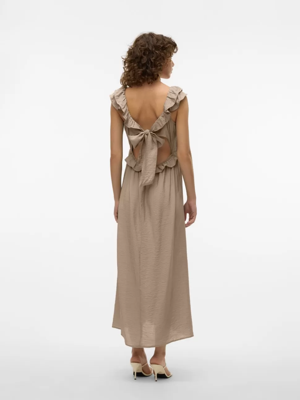 Klänningar^VERO MODA VMJOSIE Lång Klänning Silver Mink