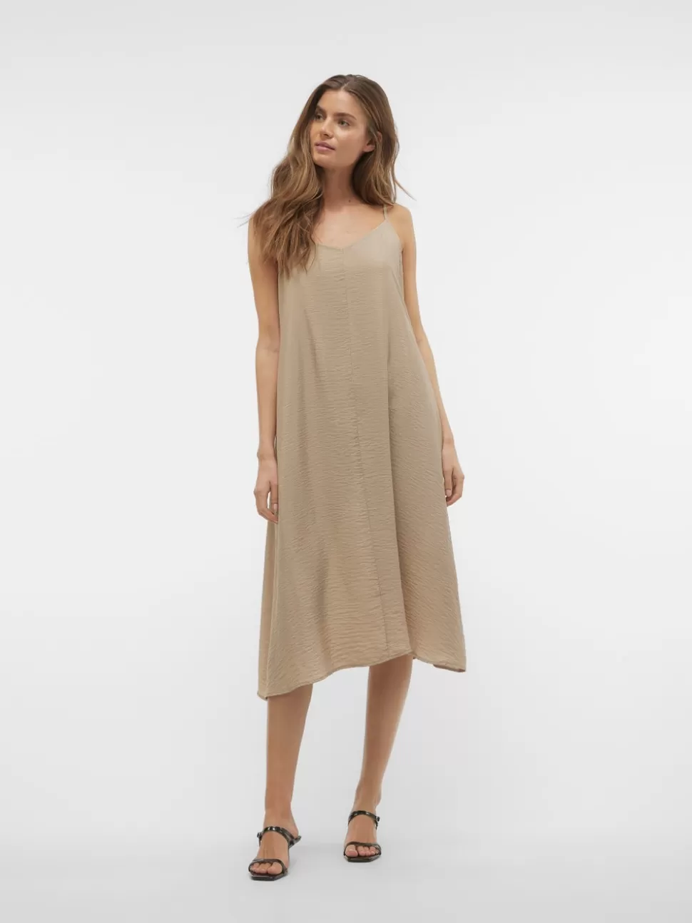 Klänningar^VERO MODA VMJOSIE Midiklänning Silver Mink