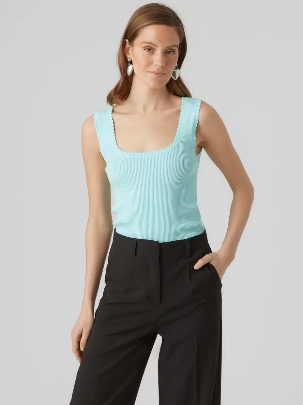 Toppar^VERO MODA VMJOYCE Topp Limpet Shell
