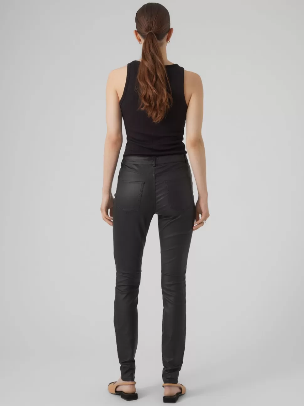 Festkläder | Byxor^VERO MODA VMJUDY Medelhög Midja Byxor Black