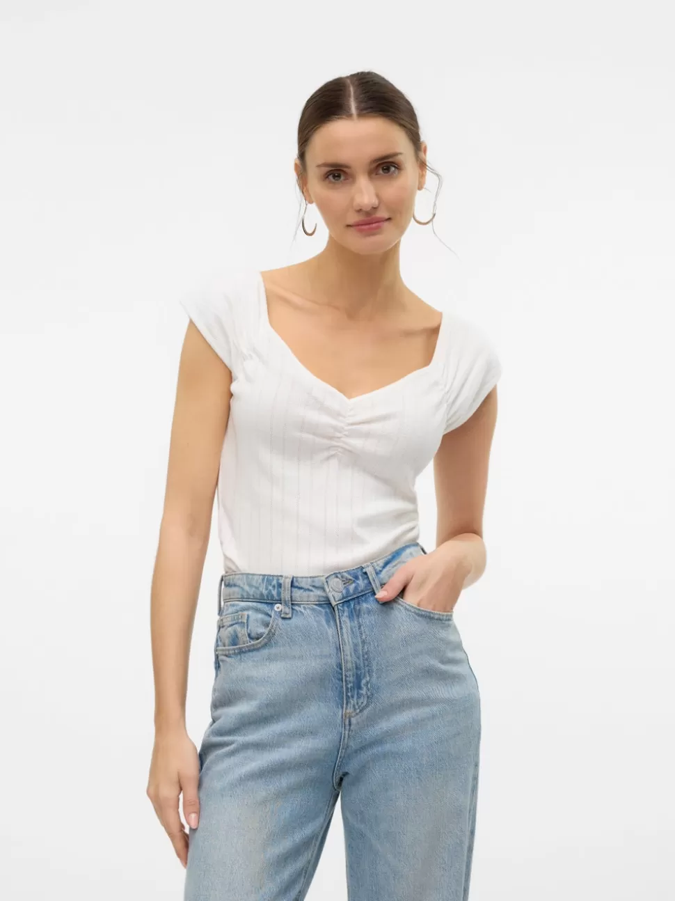 Toppar^VERO MODA VMJULIETA Topp Snow White