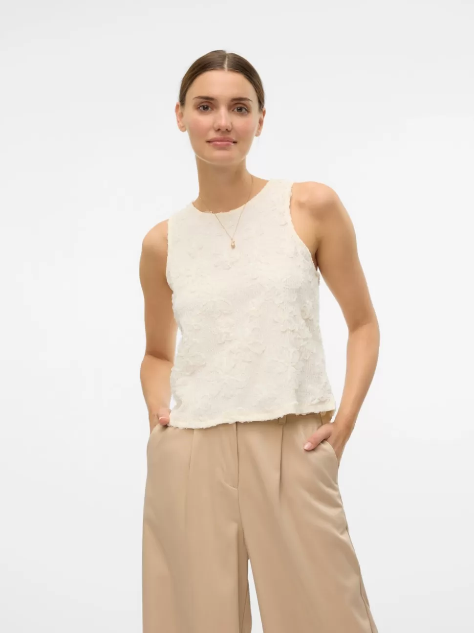 Toppar^VERO MODA VMJUNE Linne Birch
