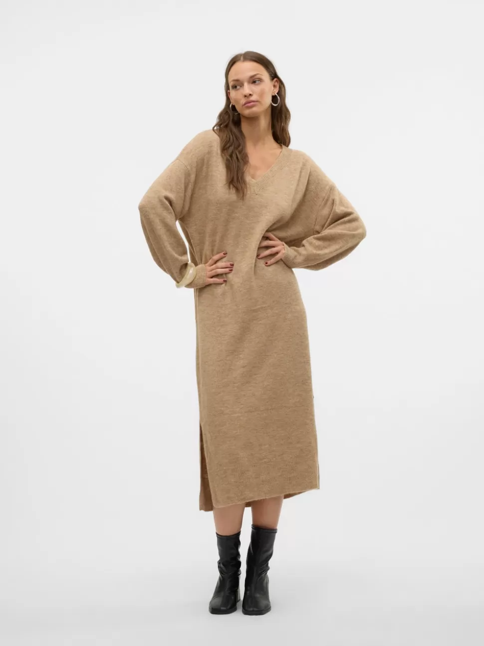 Klänningar^VERO MODA VMJUPITER Midiklänning Silver Mink