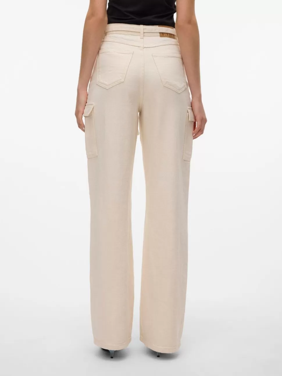 Jeans^VERO MODA VMKATHY Hög Midja Vid Passform Jeans Ecru