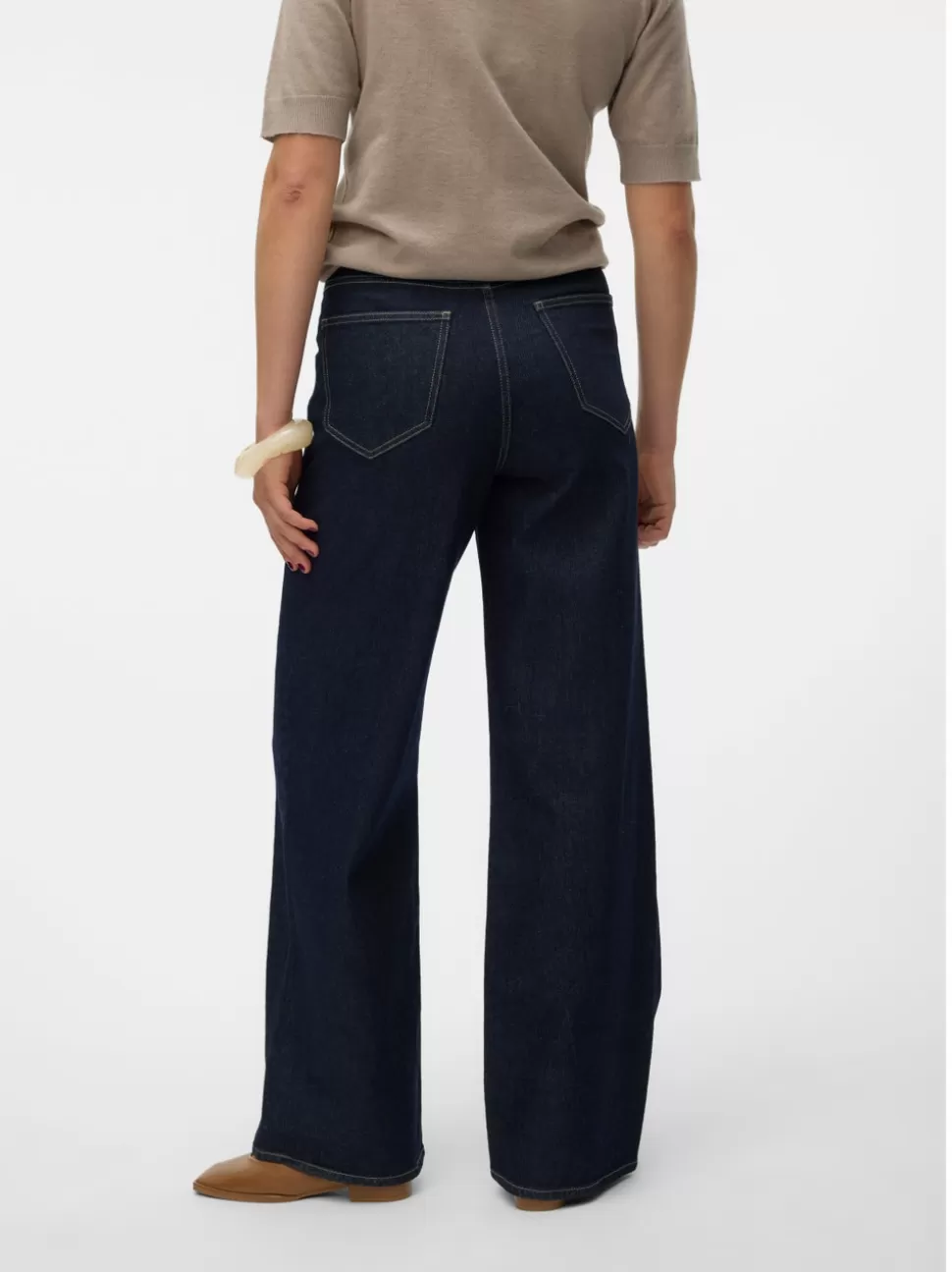 Jeans^VERO MODA VMKATHY Superhög Midja Vida Ben Jeans Dark Blue Denim
