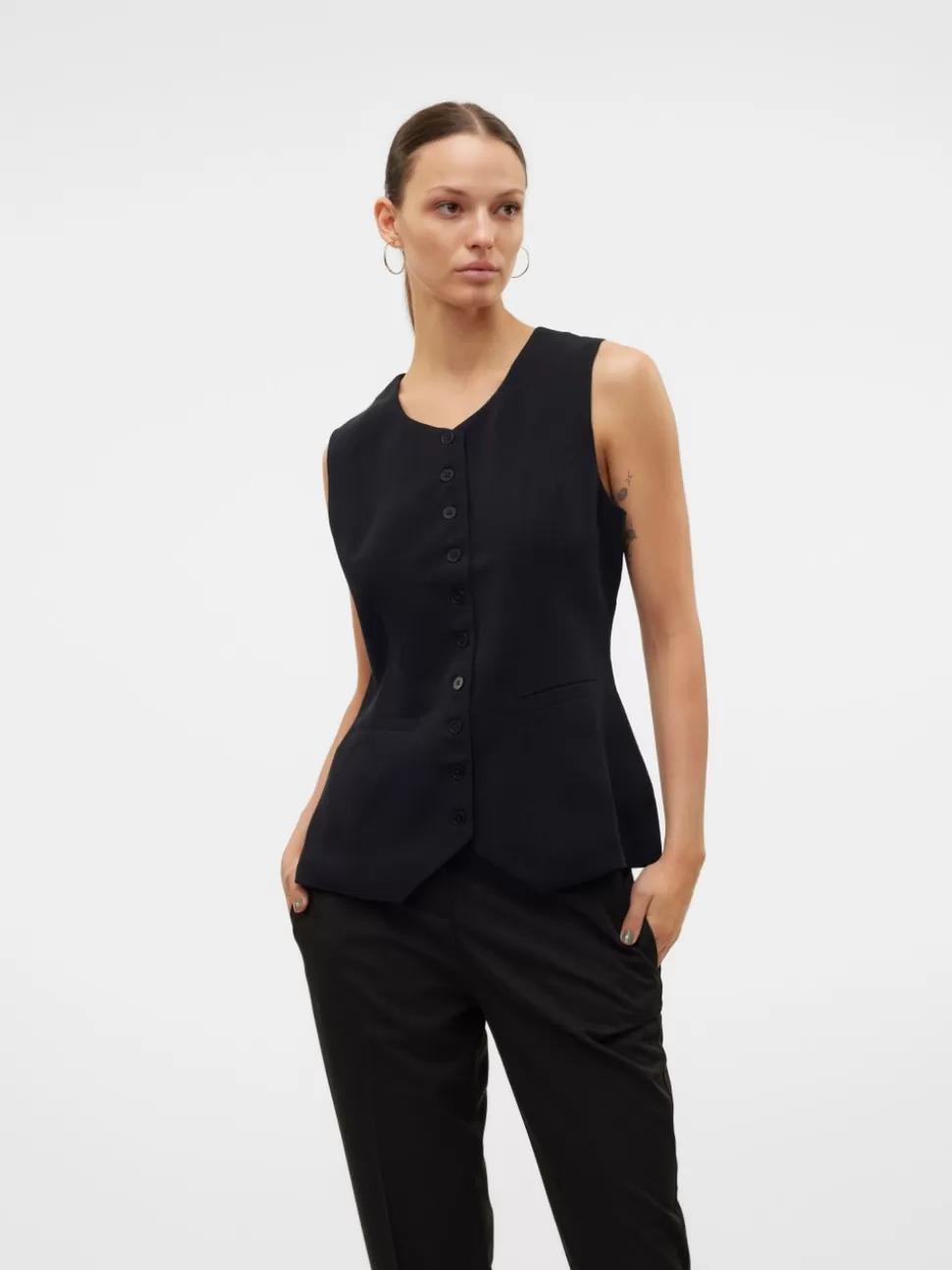 Toppar^VERO MODA VMLANI Skräddarsydd Väst Black
