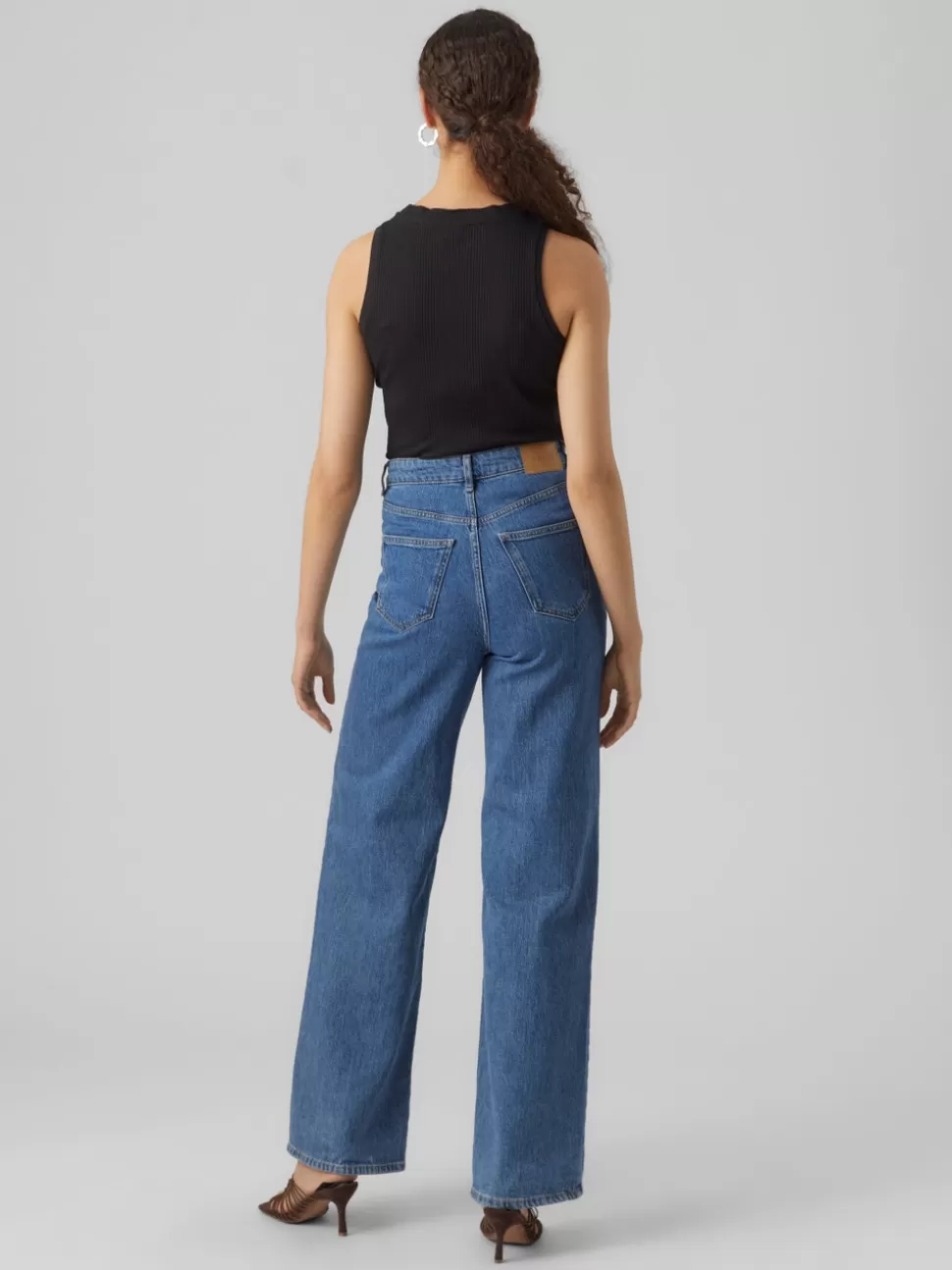 Toppar^VERO MODA VMLAVENDER Linne Black
