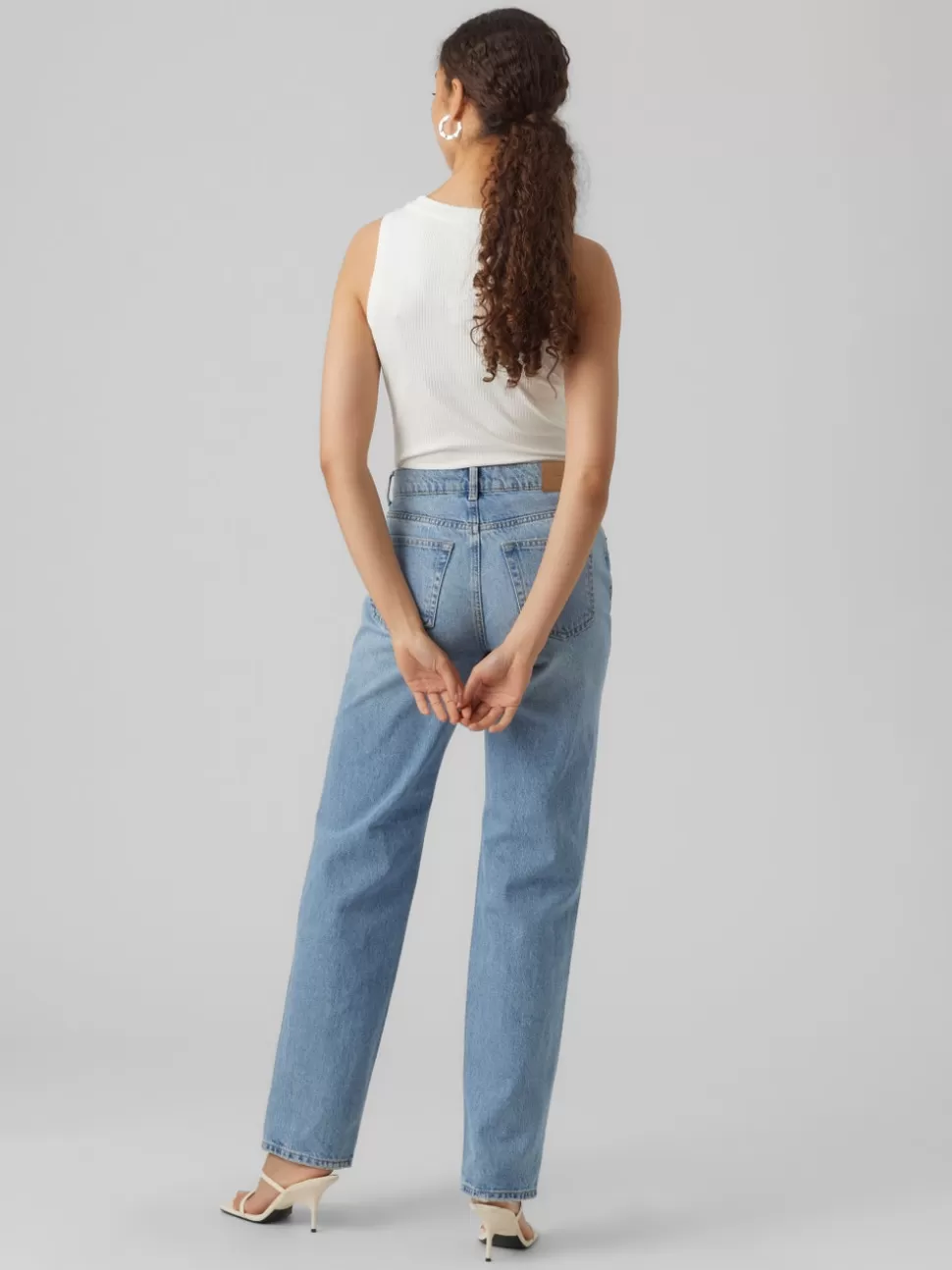 Toppar^VERO MODA VMLAVENDER Linne Snow White