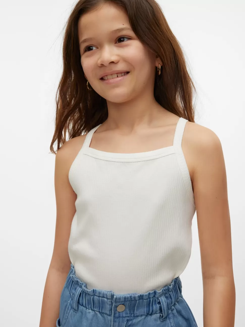 Toppar^VERO MODA VMLAVENDER T-shirt Snow White