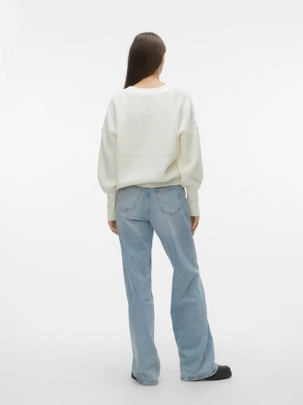 Stickat | Basics^VERO MODA VMLEA Stickad Kofta Cloud Dancer