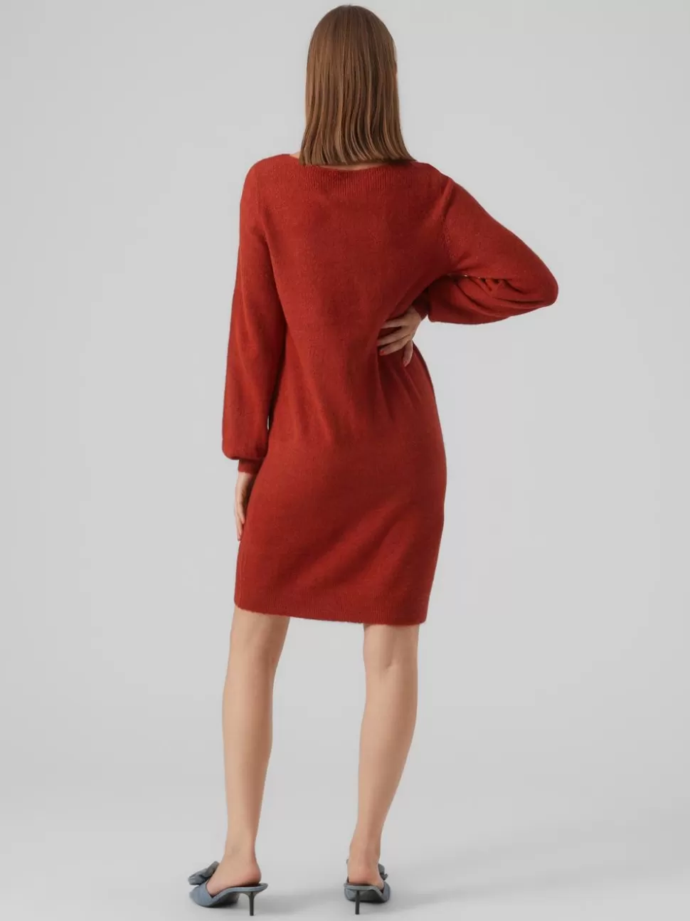 Klänningar^VERO MODA VMLEFILE Kort Klänning Red Ochre