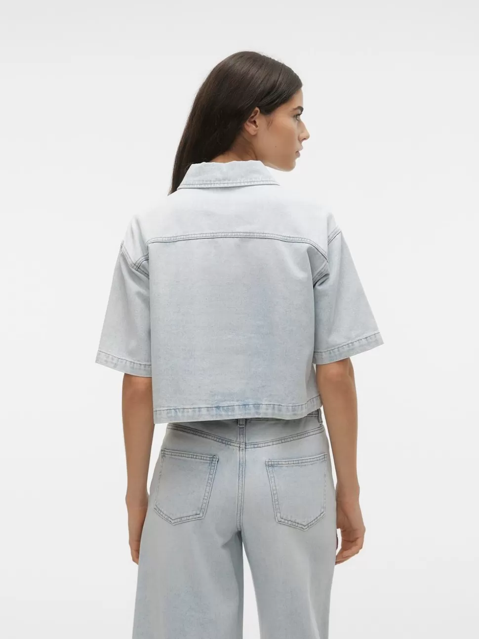 Skjortor | Toppar^VERO MODA VMLILIA Denimskjorta Light Blue Denim