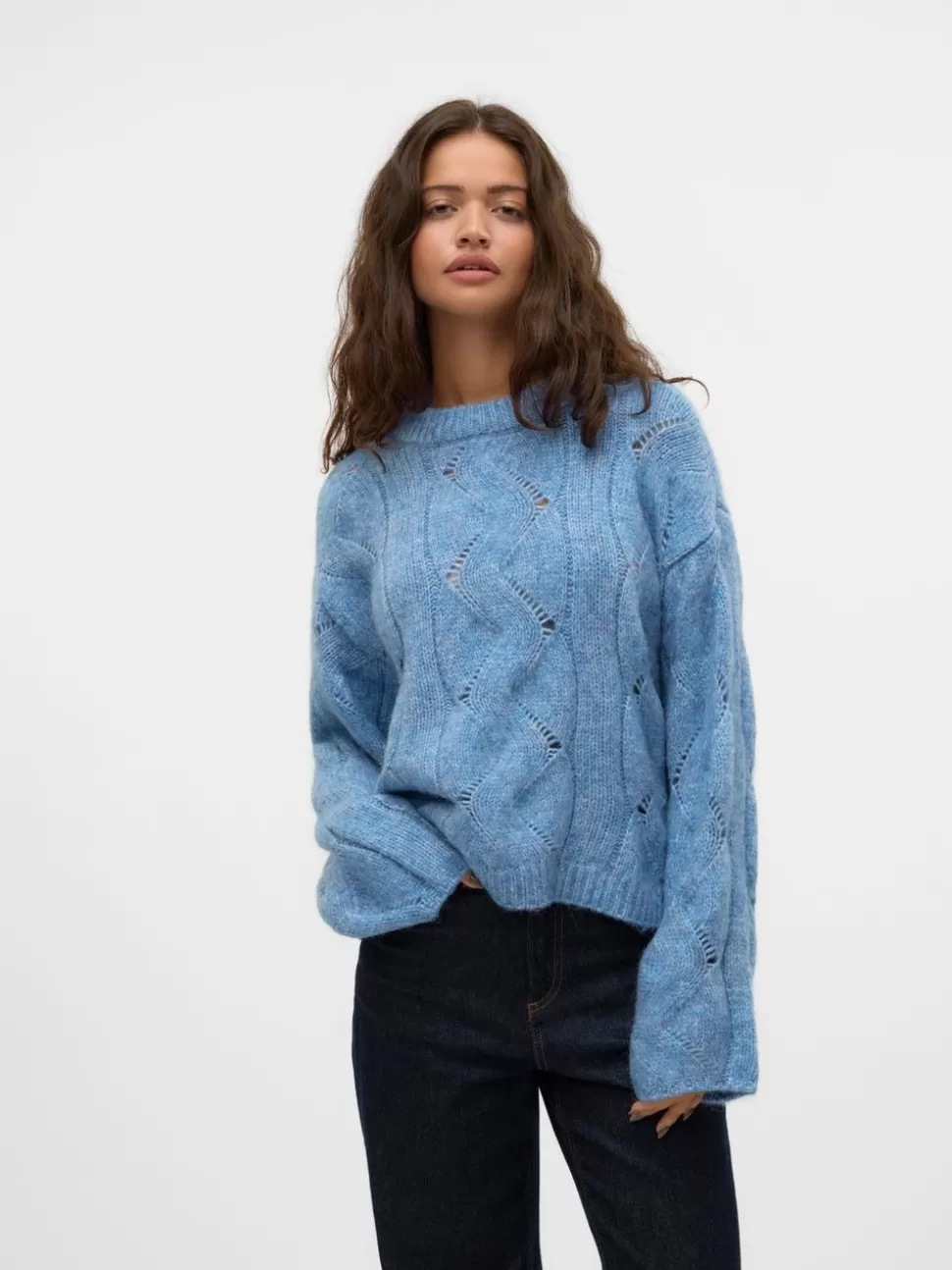 Stickat^VERO MODA VMLINA Pullover Allure