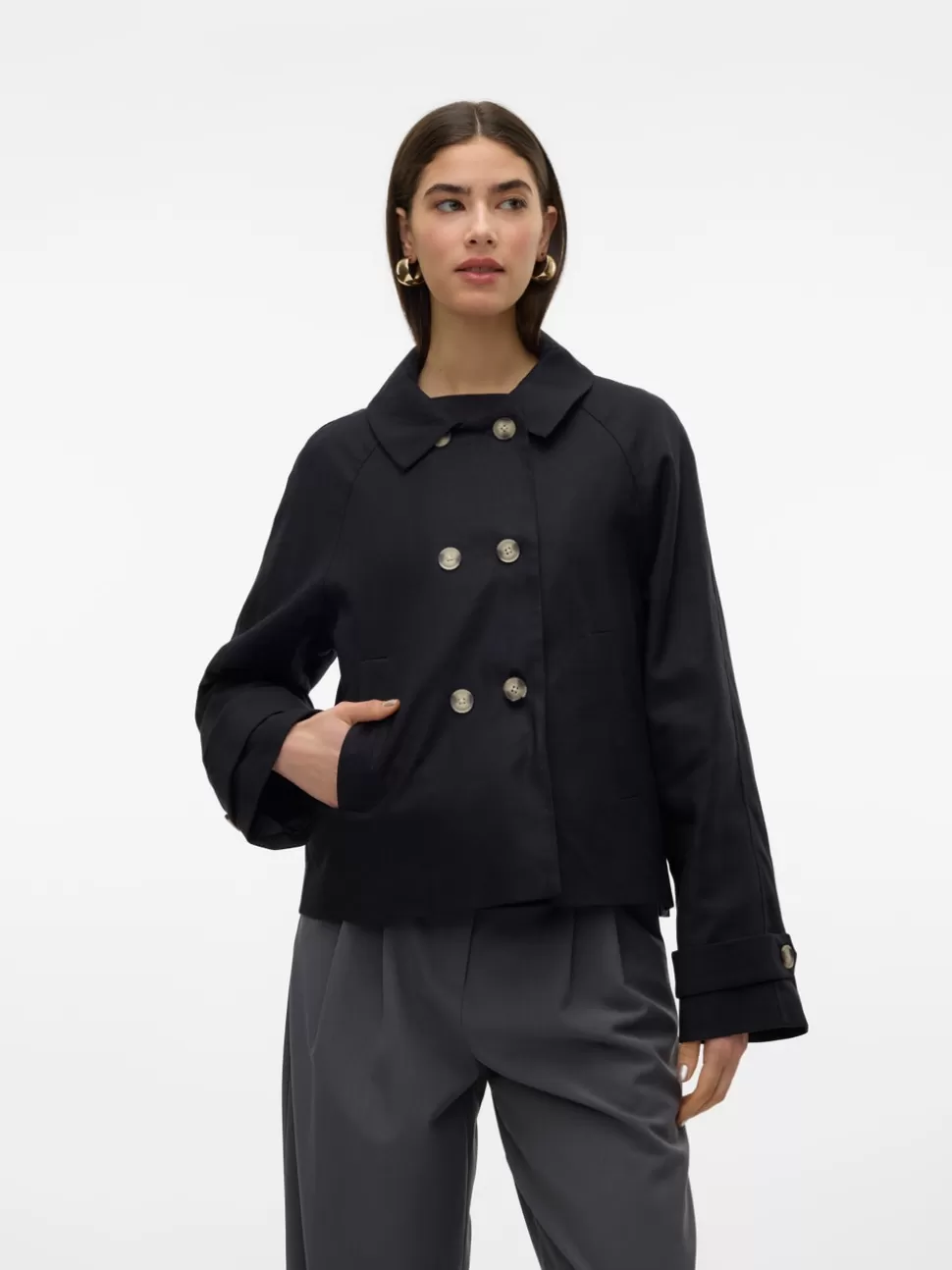Jackor^VERO MODA VMLINEN Jacka Black