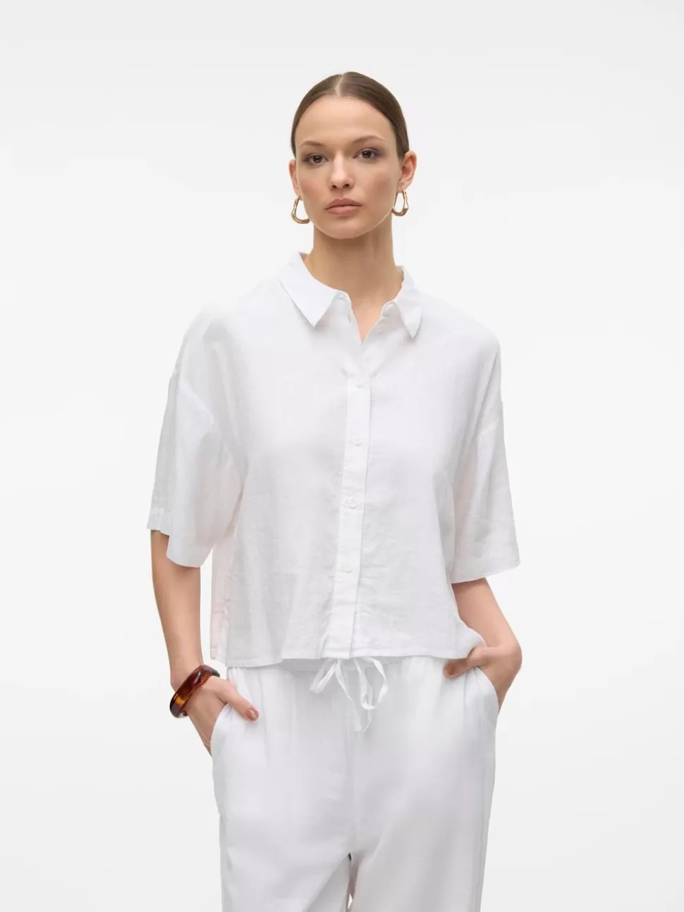 Skjortor | Basics^VERO MODA VMLINN Skjorta Snow White
