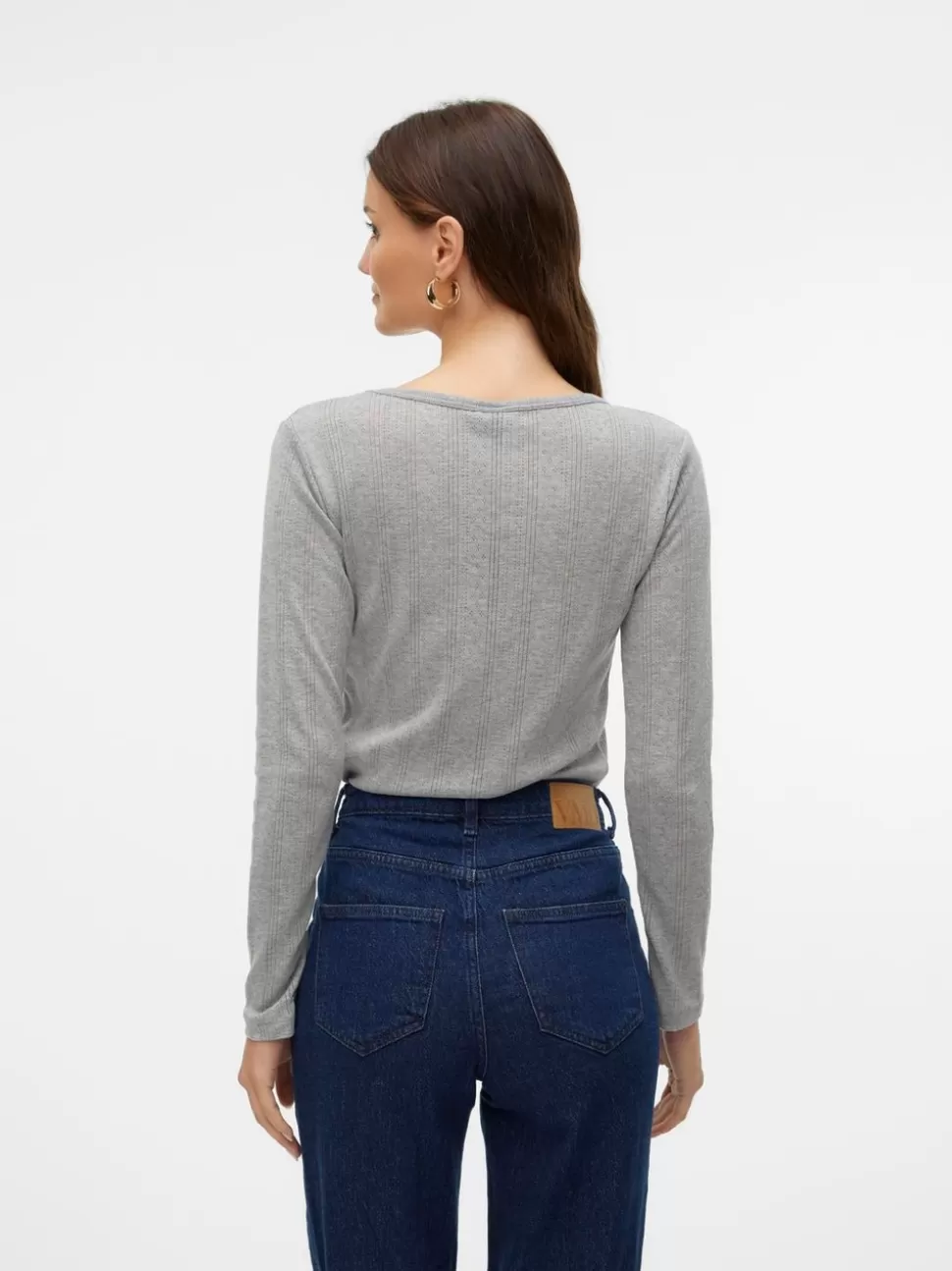 Toppar^VERO MODA VMLISA Topp Light Grey Melange