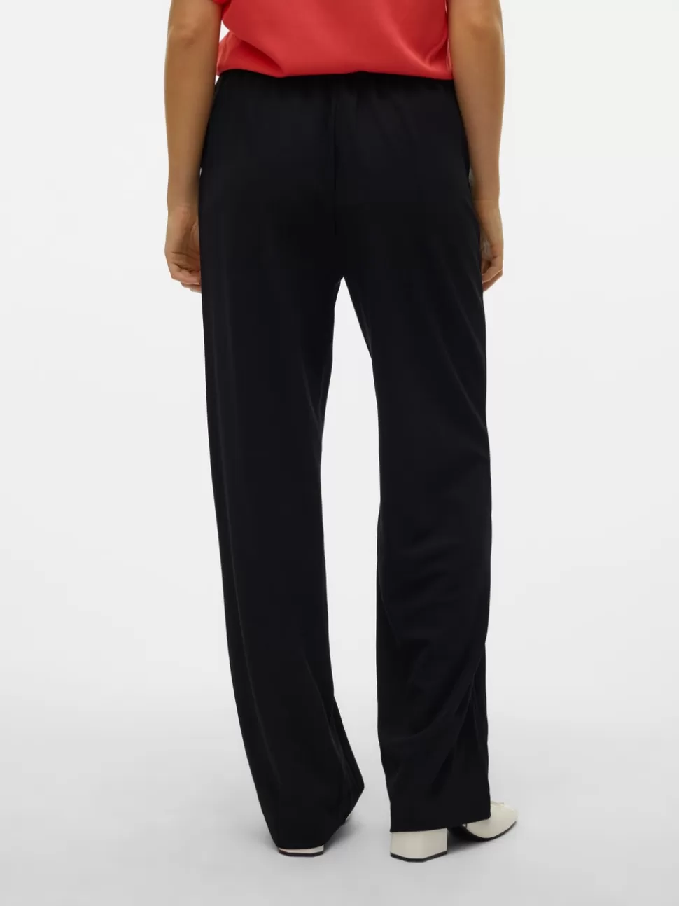Byxor^VERO MODA VMLIVA Hög Midja Byxor Black