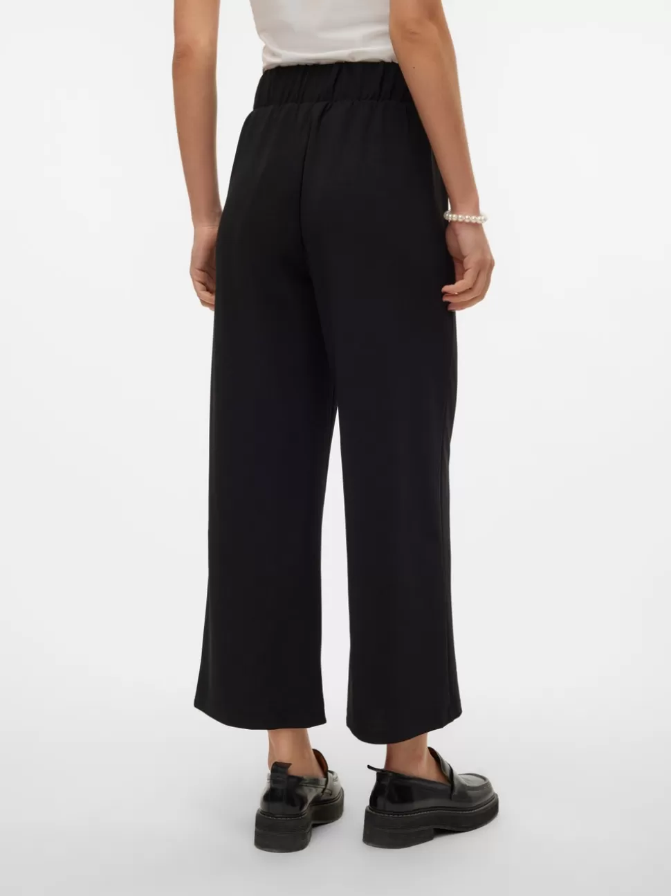 Byxor^VERO MODA VMLIVA Hög Midja Byxor Black