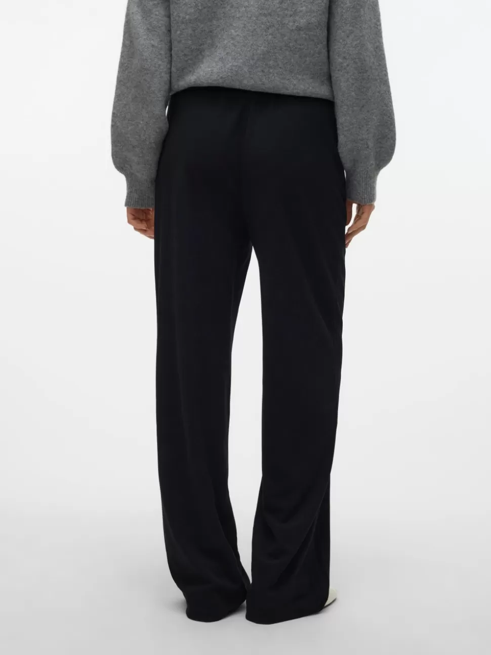 Byxor^VERO MODA VMLIVA Hög Midja Byxor Black