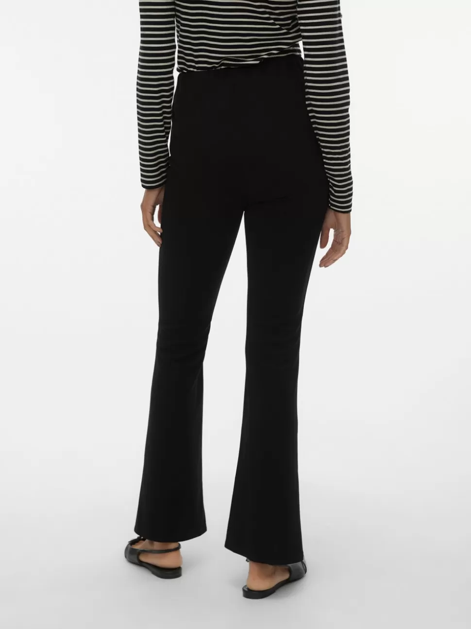 Byxor^VERO MODA VMLIVA Hög Midja Byxor Black