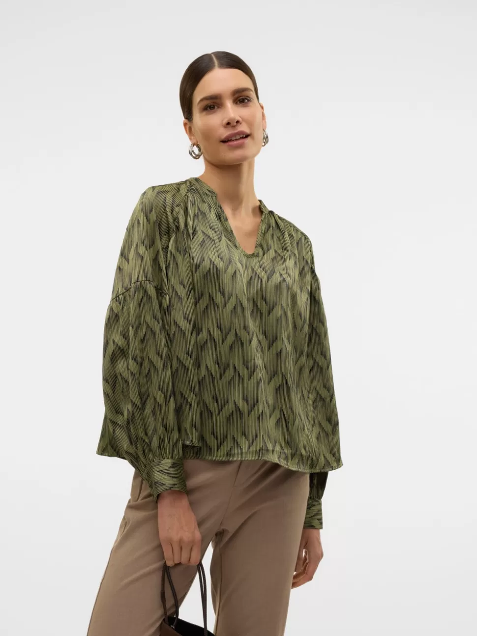 Toppar^VERO MODA VMLIVIA Topp Olivine