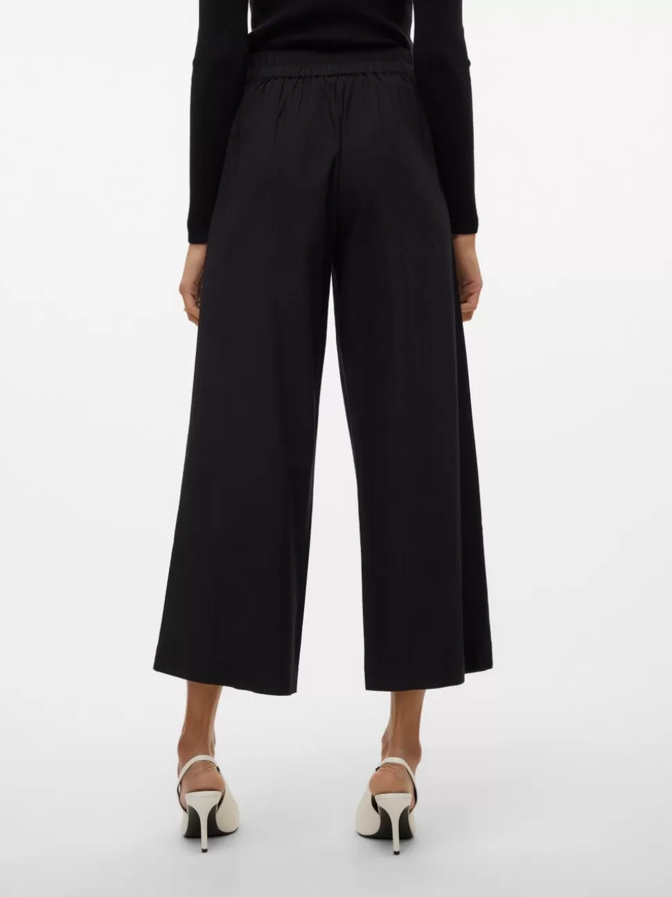 Byxor^VERO MODA VMLIZETTA Hög Midja Byxor Black