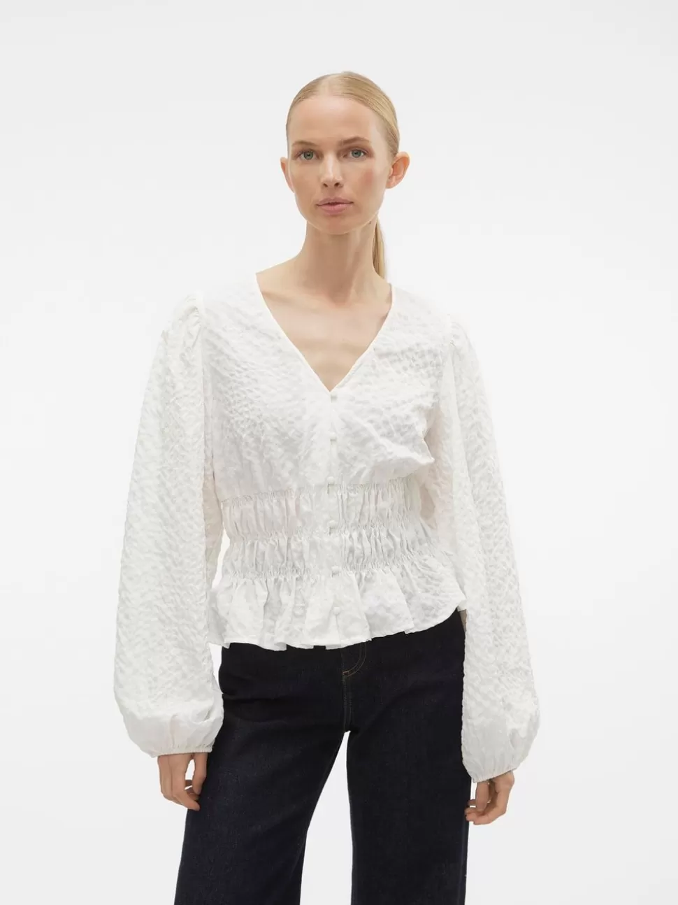 Toppar^VERO MODA VMLOVA Topp Snow White