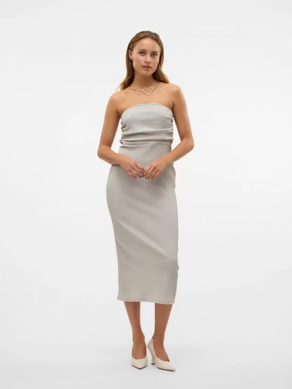 Klänningar | Festkläder^VERO MODA VMLUNA Lång Klänning Pumice Stone