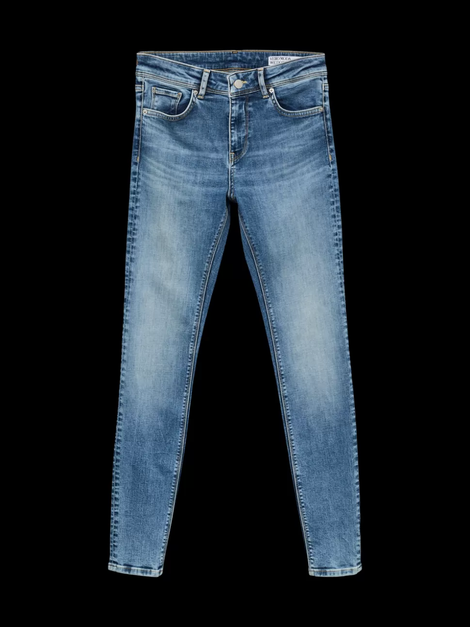 Jeans^VERO MODA VMLUX Medelhög Midja Slim Fit Jeans Medium Blue Denim