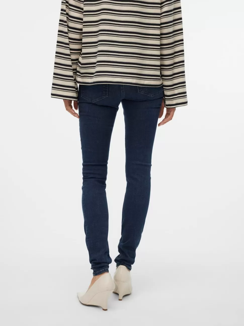 Jeans^VERO MODA VMLUX Medelhög Midja Slim Fit Jeans Dark Blue Denim