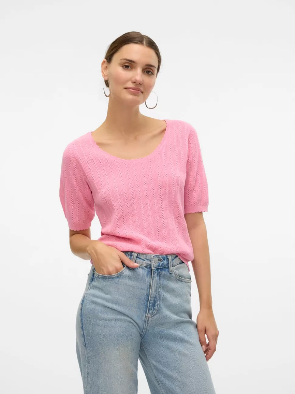 Stickat | Toppar^VERO MODA VMLUXLIGHT Pullover Bonbon