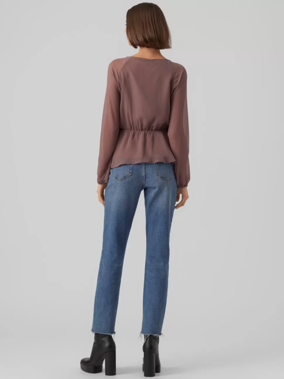 Toppar^VERO MODA VMMALLY Topp Rose Taupe