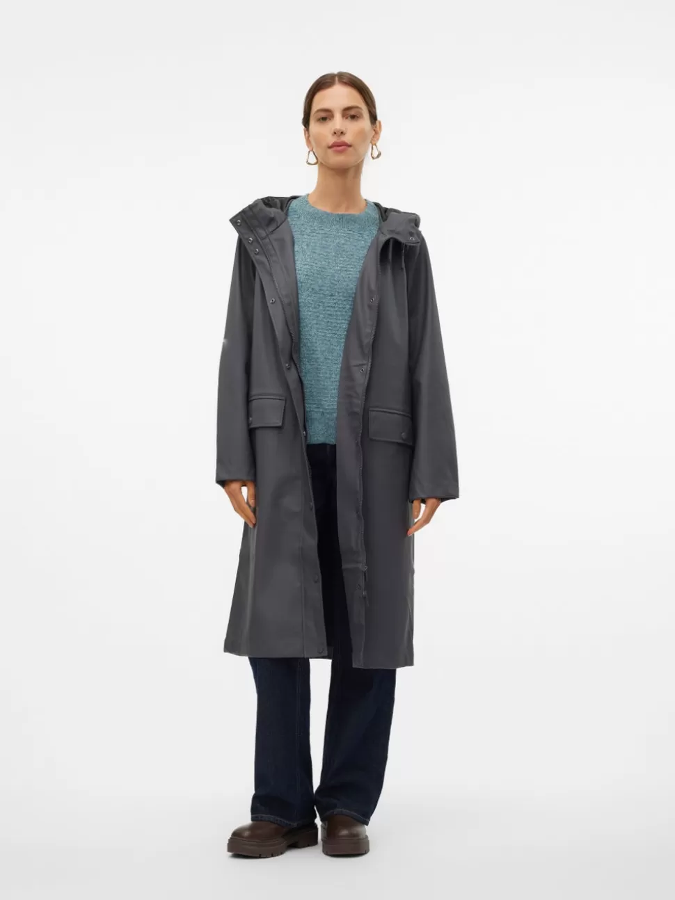 Jackor^VERO MODA VMMALOU Regnrock Asphalt