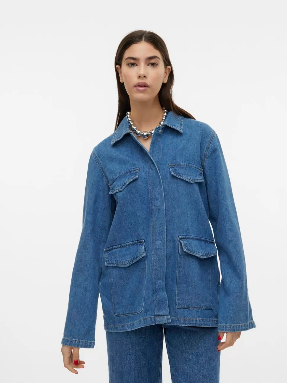 Jackor^VERO MODA VMMARIA Jacka Medium Blue Denim