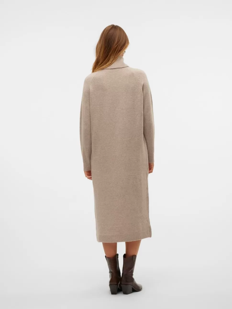Klänningar^VERO MODA VMMARWA Lång Klänning Natural Melange