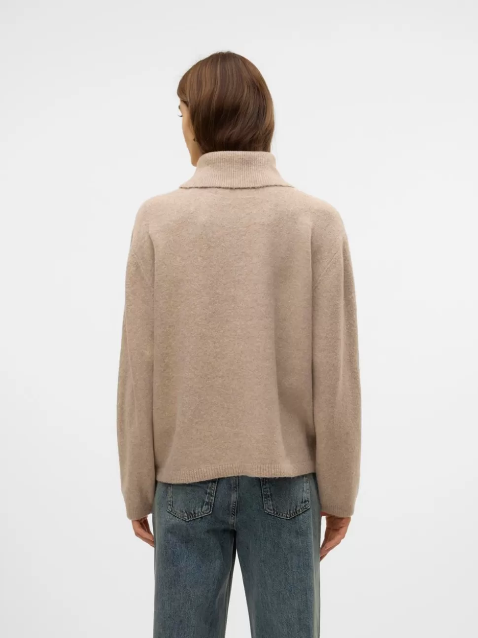 Stickat^VERO MODA VMMARWA Pullover Natural Melange