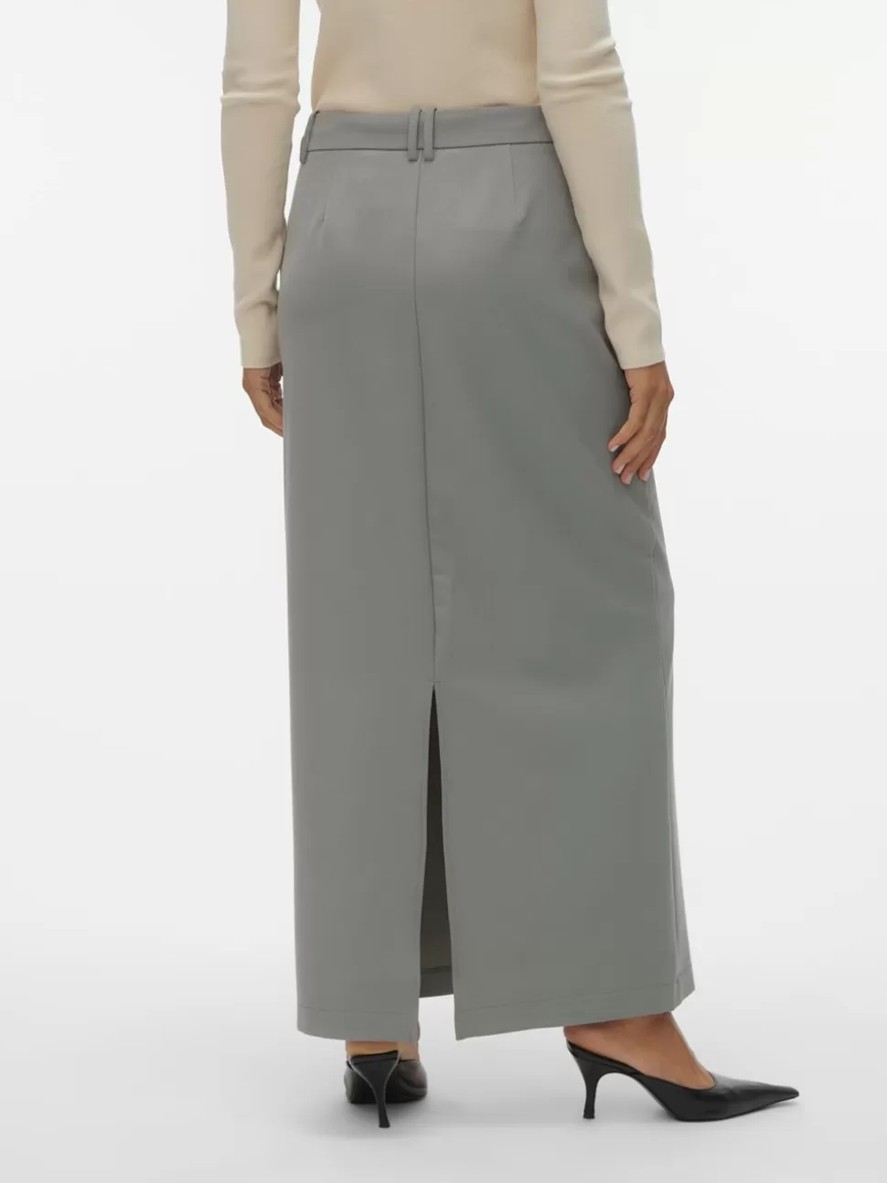 Kjolar^VERO MODA VMMATHILDE Medelhög Midja Lång Kjol Moon Mist