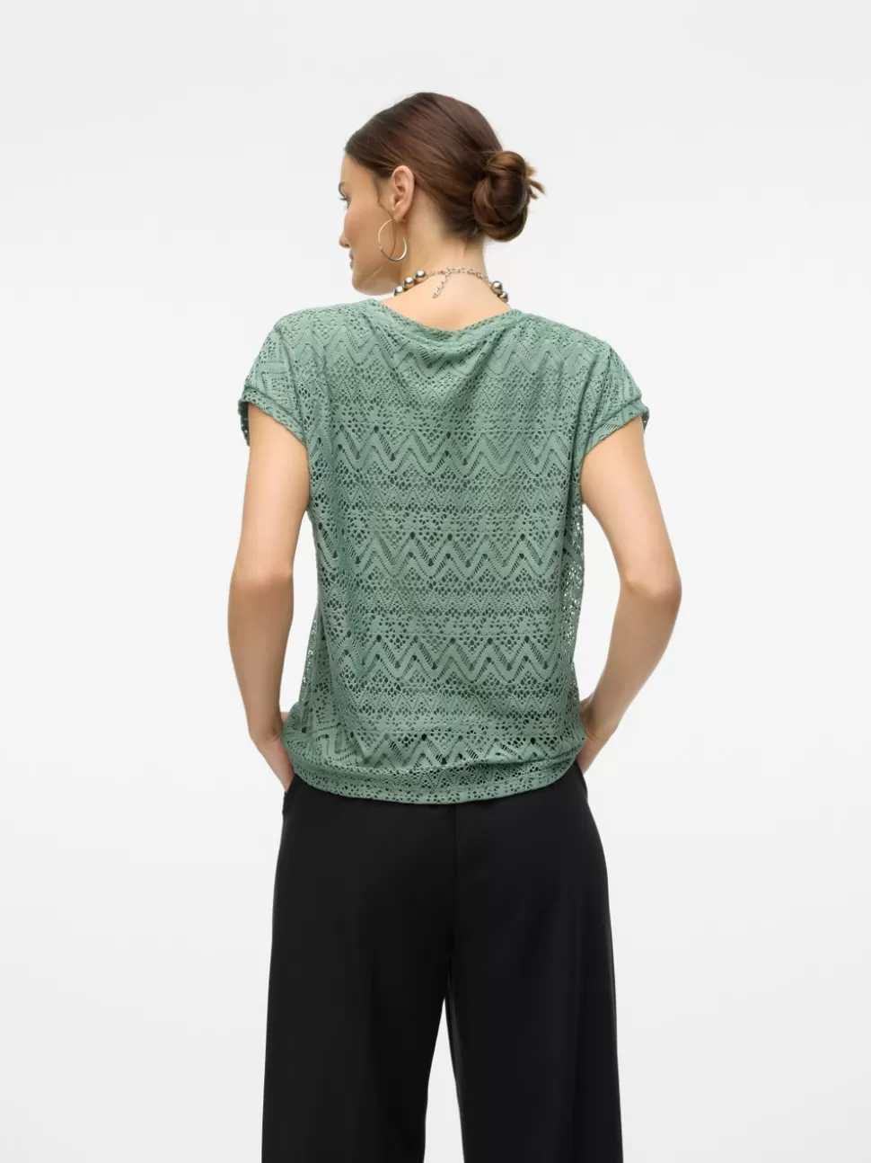 Toppar^VERO MODA VMMAYA Topp Hedge Green