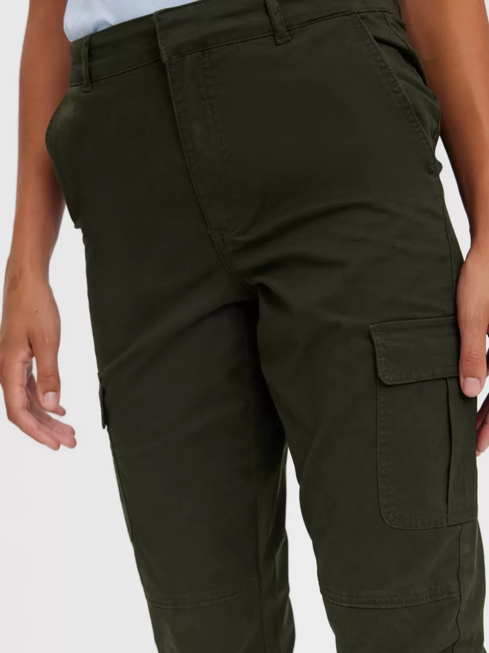 Byxor^VERO MODA VMMAYRA Medelhög Midja Träningsbyxor Rosin