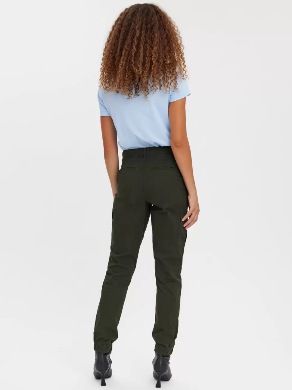 Byxor^VERO MODA VMMAYRA Medelhög Midja Träningsbyxor Rosin