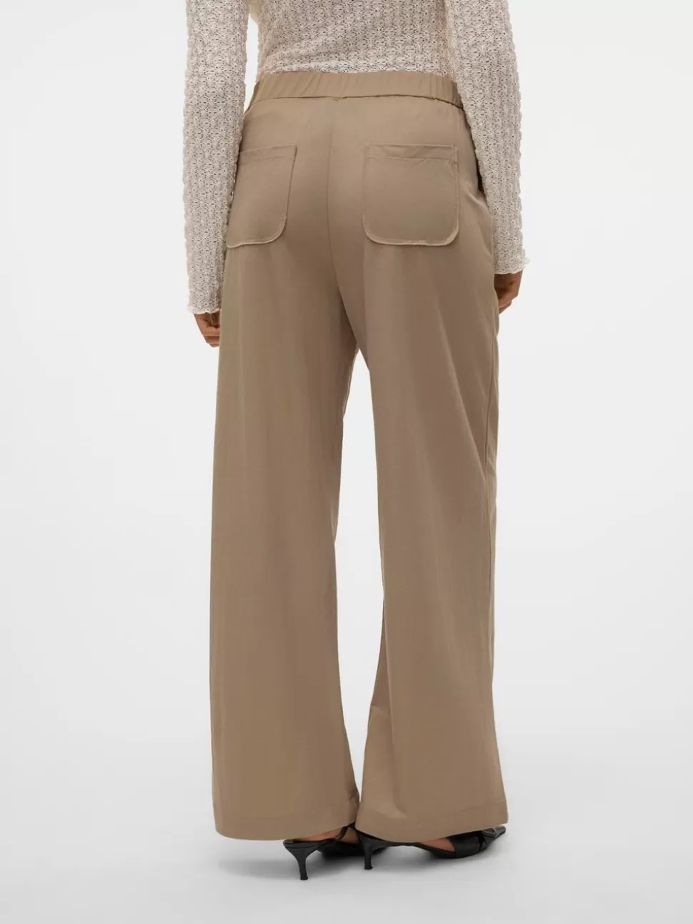 Byxor^VERO MODA VMMAYSUN Hög Midja Byxor Winter Twig