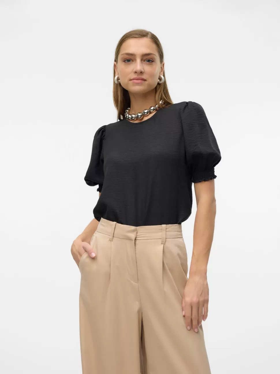 Toppar^VERO MODA VMMELONEY Topp Black