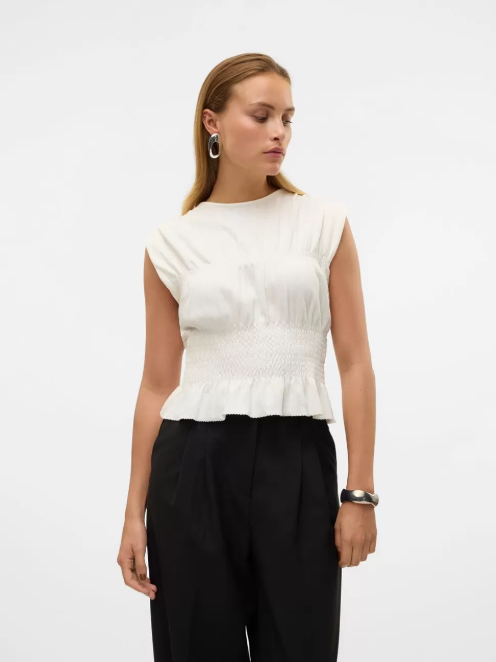 Toppar^VERO MODA VMMENJA Topp Snow White