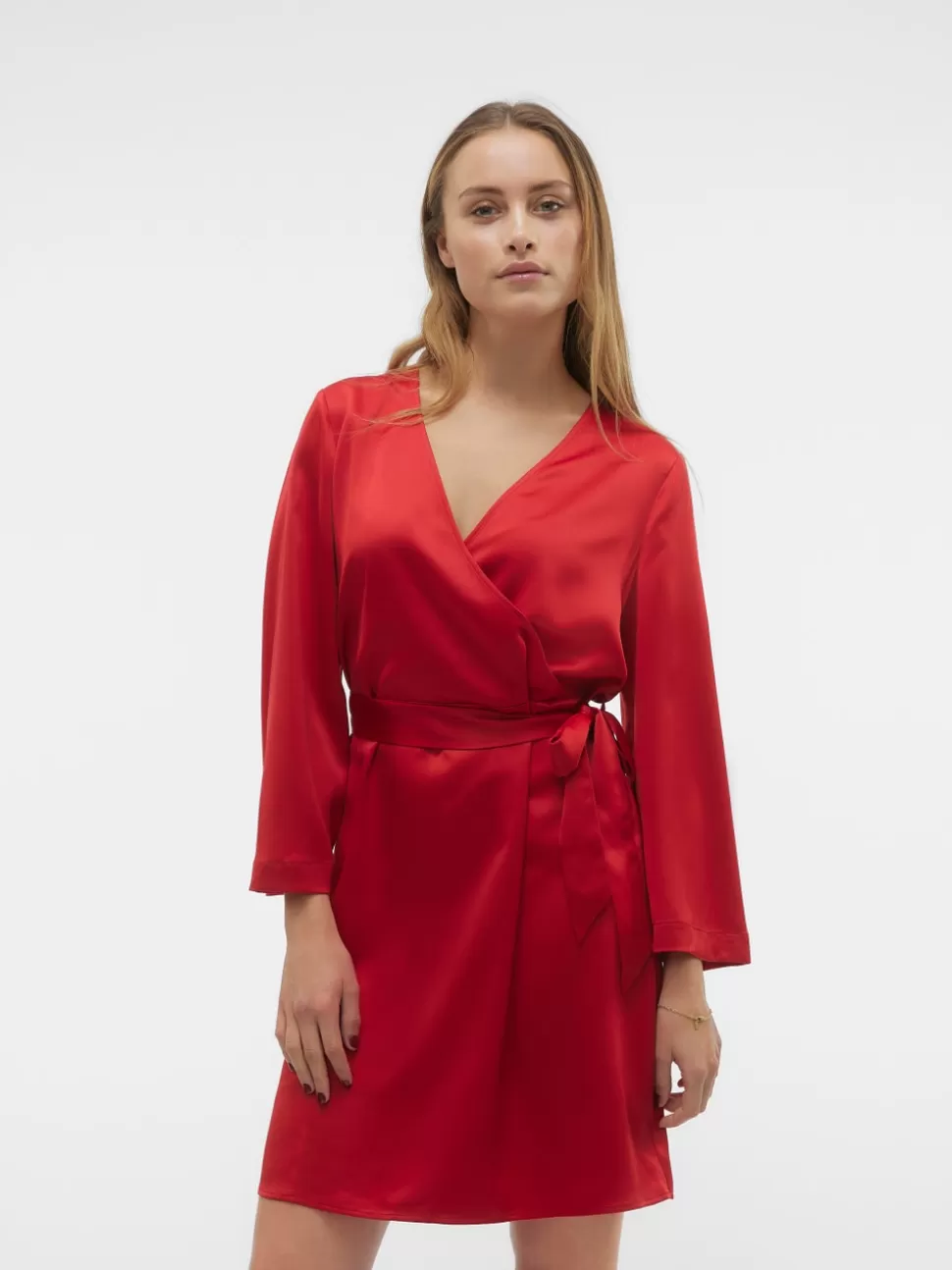 Klänningar^VERO MODA VMMERLE Kort Klänning Barbados Cherry
