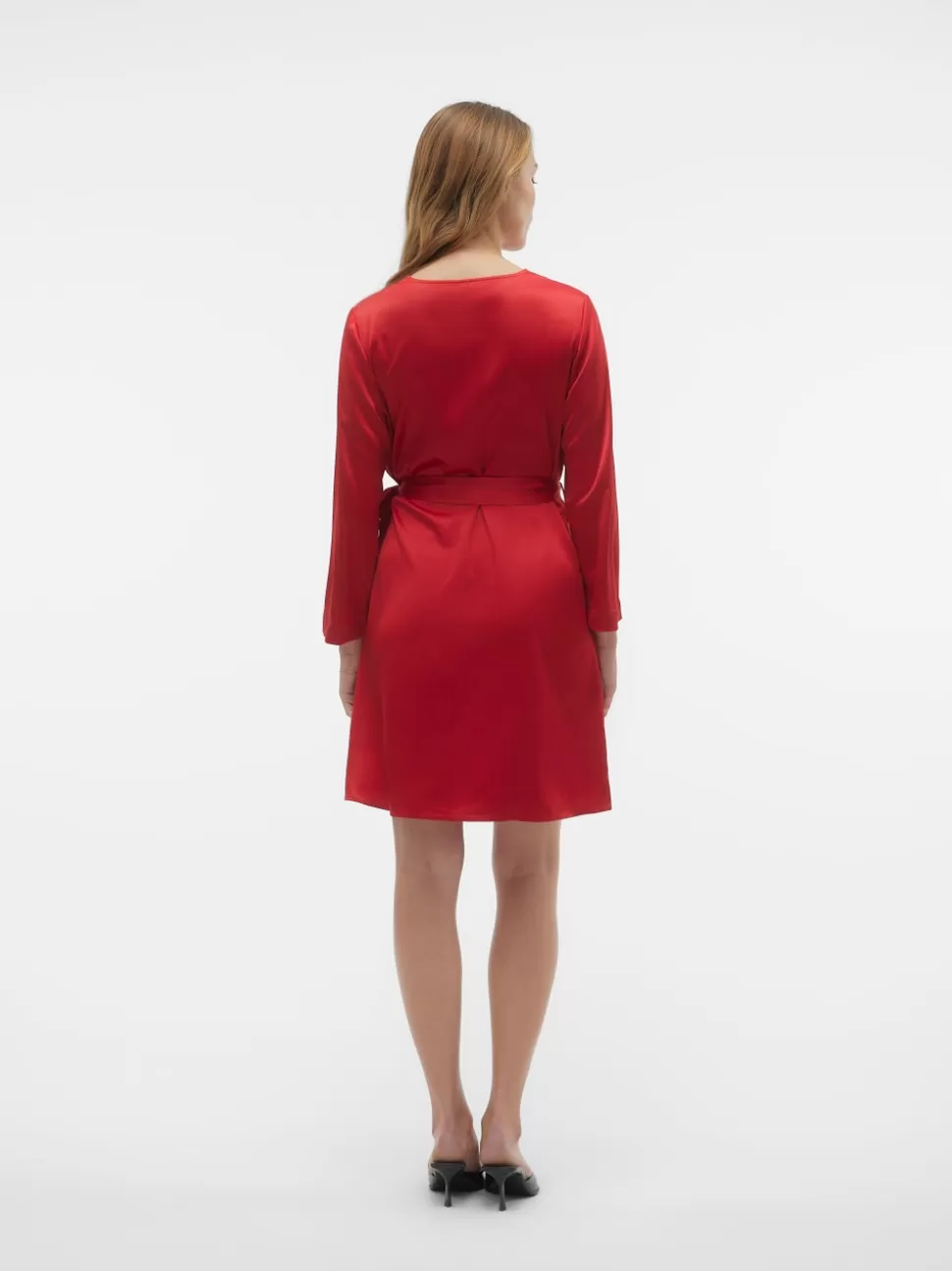 Klänningar^VERO MODA VMMERLE Kort Klänning Barbados Cherry