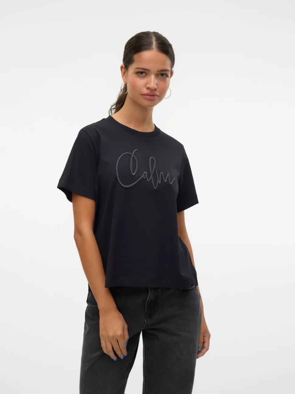 Toppar^VERO MODA VMMETTE T-shirt Black