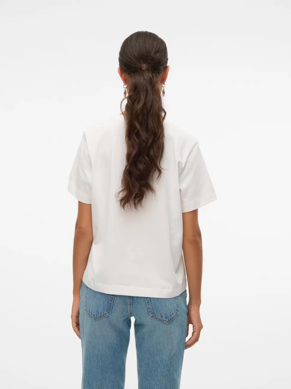 Toppar^VERO MODA VMMETTE T-shirt Snow White