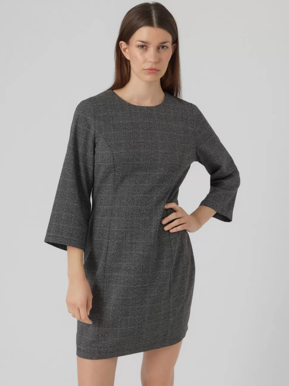 Klänningar^VERO MODA VMMILA Kort Klänning Dark Grey