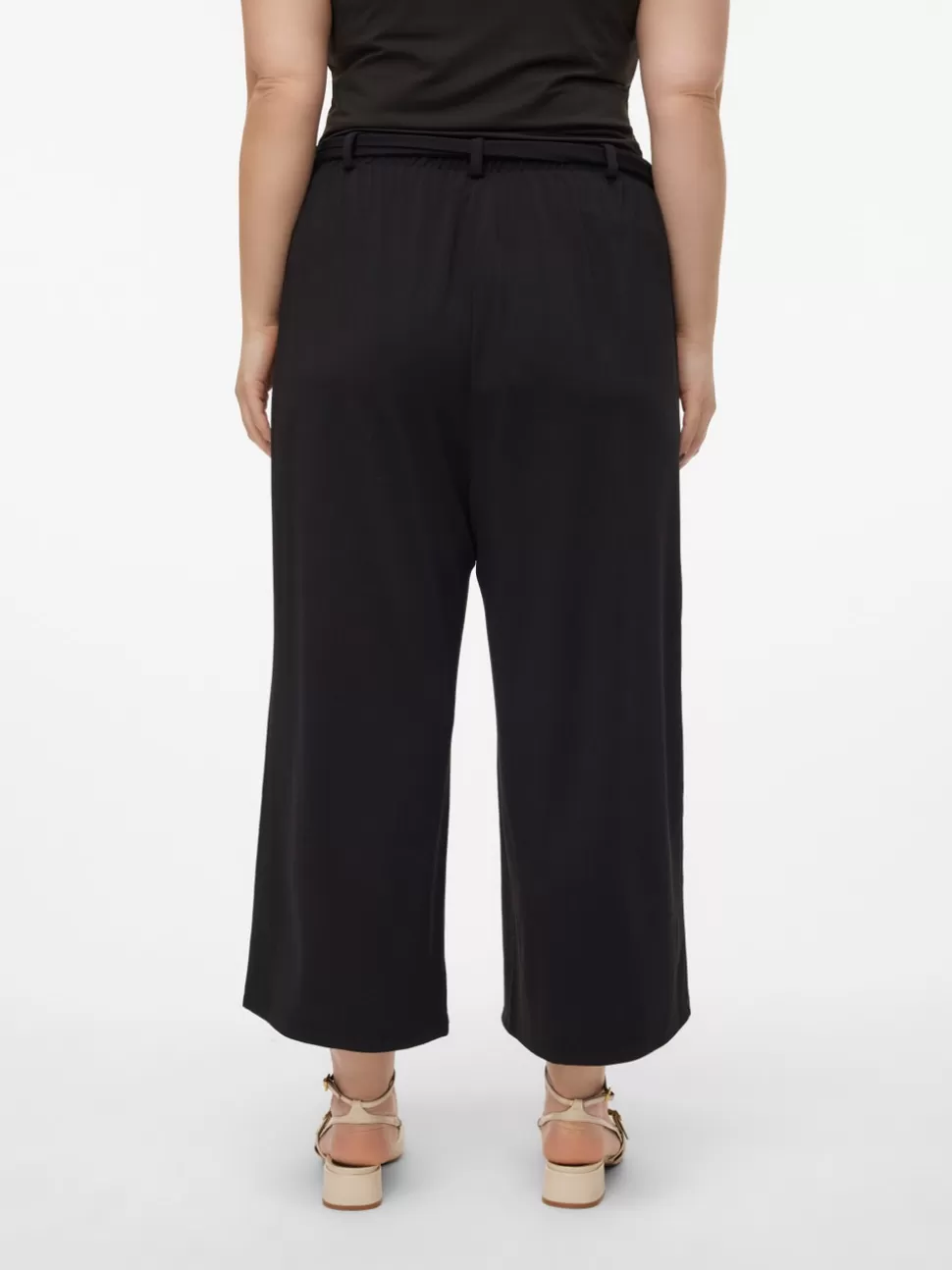 Byxor^VERO MODA VMMILLA Hög Midja Culottebyxor Black